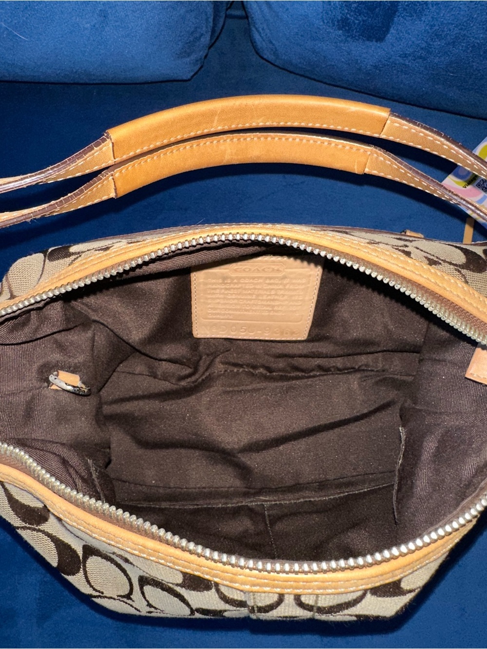 Vintage Y2K Coach 9363 Signature C East West Shoulder… - Gem